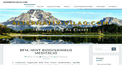 Desktop Screenshot of alternativ-vilag.com