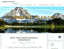 Tablet Screenshot of alternativ-vilag.com